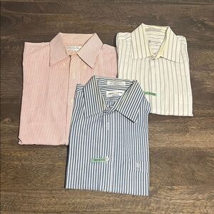 CLOTHING LOT: 60s/70s VINTAGE MENS DRESS SHIRT SIZE 15.5 PIERRE